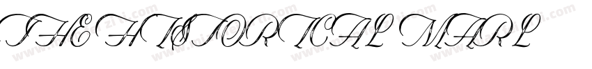 THE HISTORICAL MARL字体转换